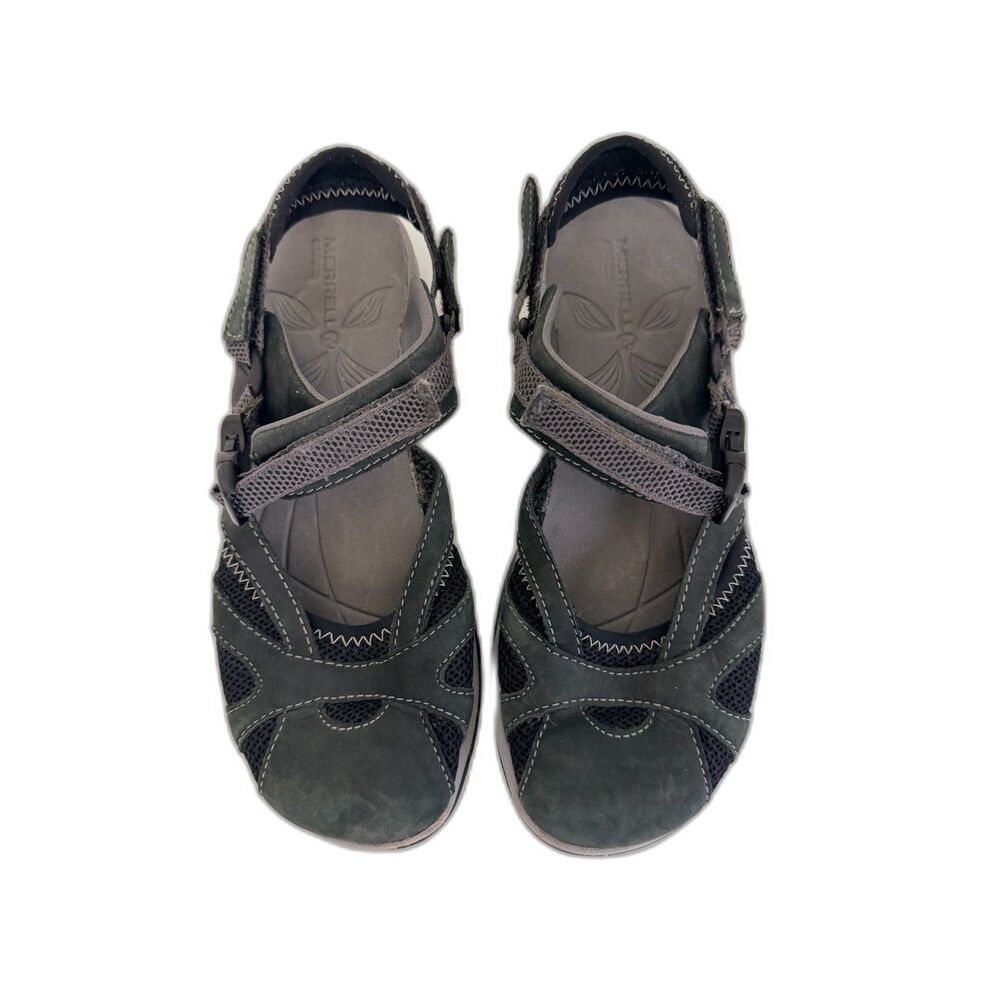 Merrell Azura Wrap Womens 7 Black J24510 Hiking Sport Sandals Gorpcore